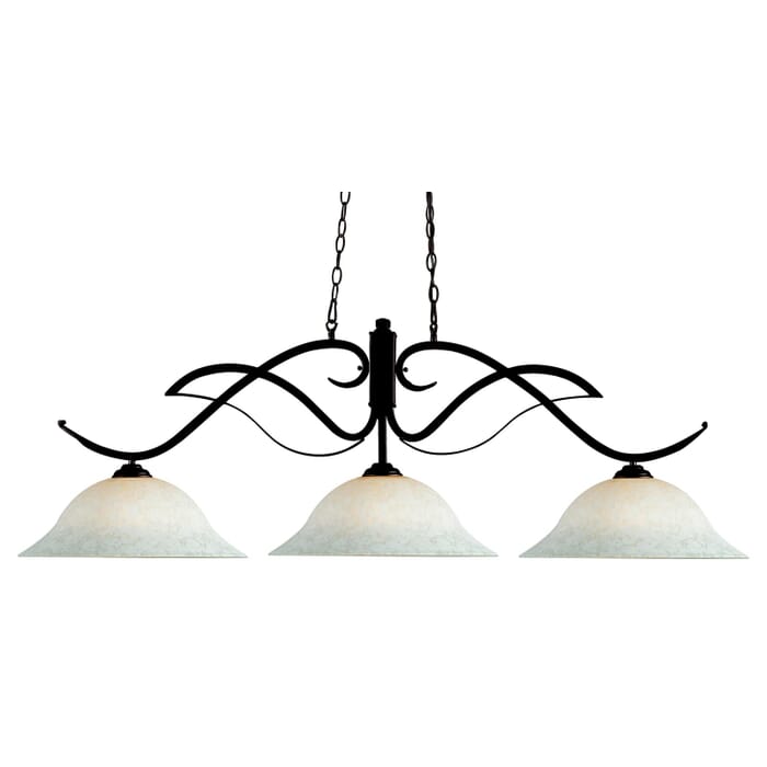 Z-Lite Phoenix 3-Light Linear Pendant Light In Bronze Z-Lite Phoenix 3-Light Linear Pendant Light In Bronze