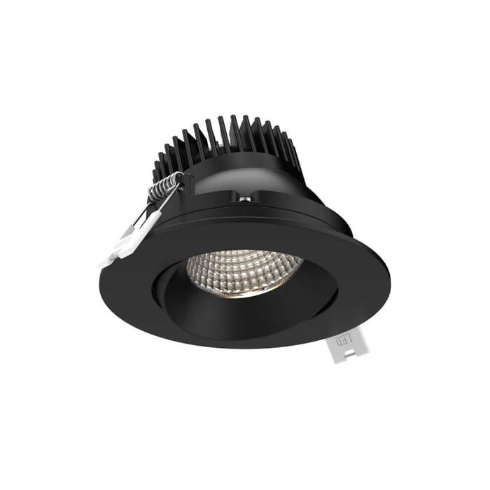 1-Light Gimbal Downlight in Black 1-Light Gimbal Downlight in Black
