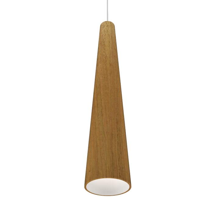Conical 1-Light Pendant in Louro Freijo Conical 1-Light Pendant in Louro Freijo