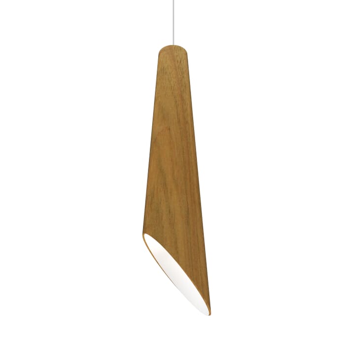 Conical 1-Light Pendant in Louro Freijo Conical 1-Light Pendant in Louro Freijo