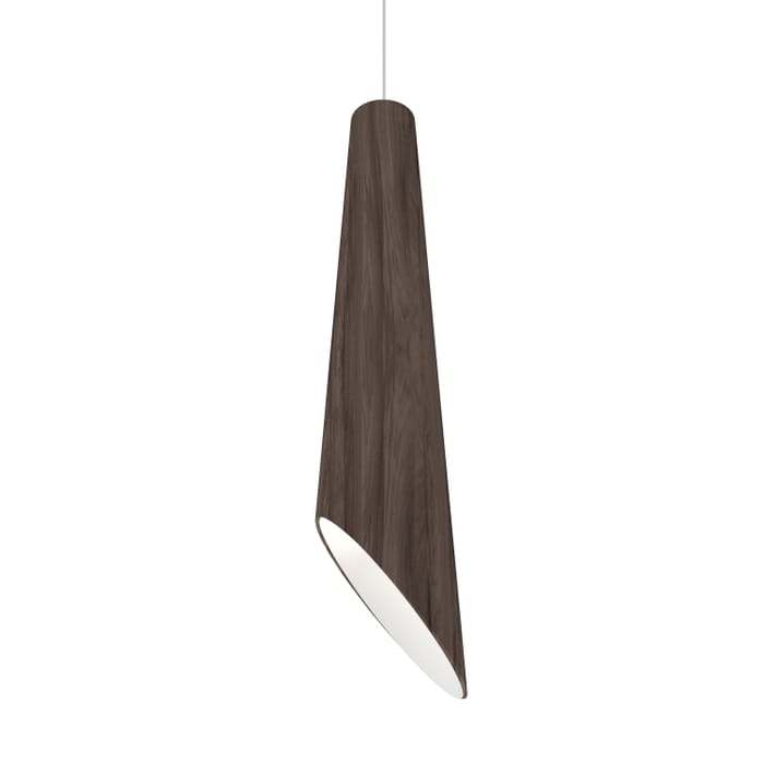 Conical 1-Light Pendant in American Walnut Conical 1-Light Pendant in American Walnut