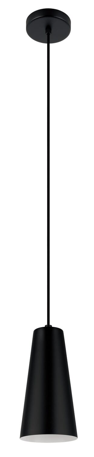 Pratella 1-Light Mini Pendant in Structured Black