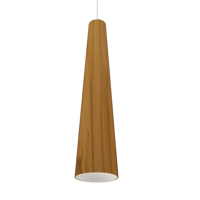 Conical 1-Light Pendant in Teak Conical 1-Light Pendant in Teak