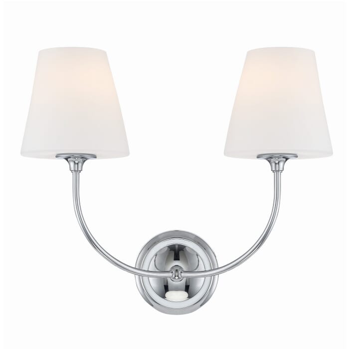 Two Light Wall Sconce by Crystorama Two Light Wall Sconce by Crystorama