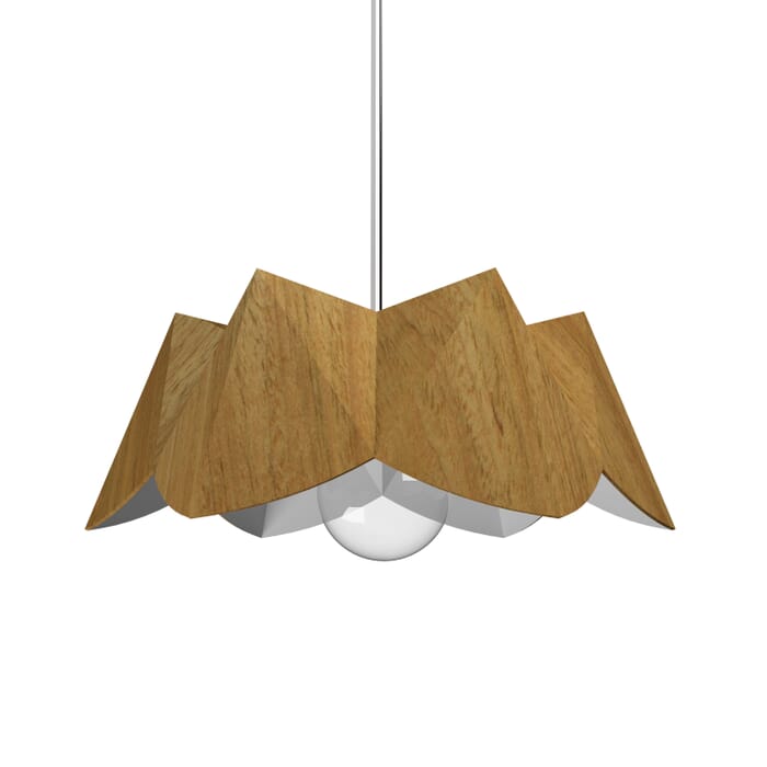 Physalis 1-Light Pendant in Louro Freijo Physalis 1-Light Pendant in Louro Freijo