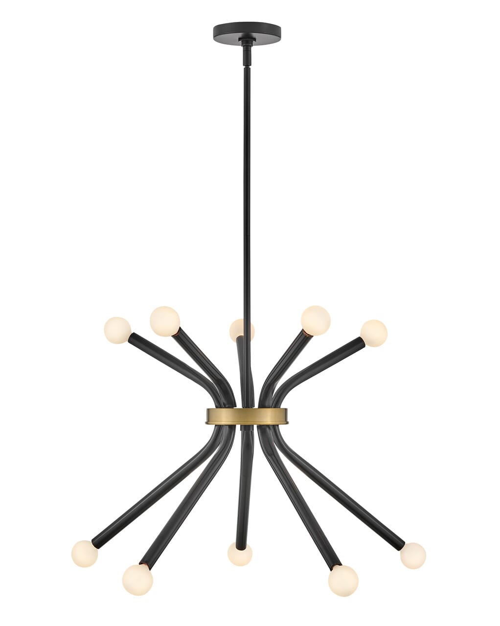 Black LED Chandelier from the Axton Collection