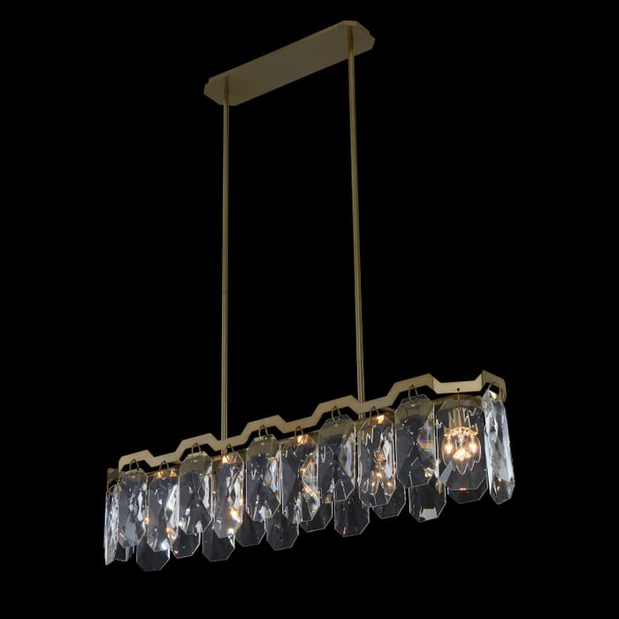 Piatta 6-Light Linear in Brass - Antique Piatta 6-Light Linear in Brass - Antique