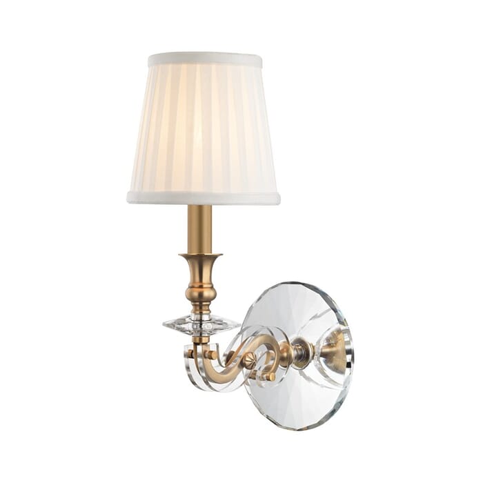 Hudson Valley Lapeer Wall Sconce in Aged Brass Hudson Valley Lapeer Wall Sconce in Aged Brass