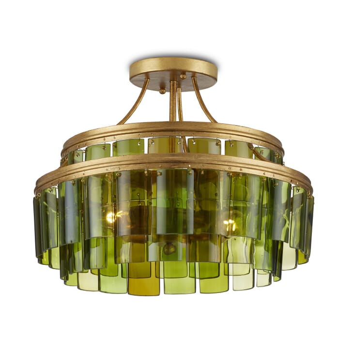 Three Light Semi-Flush Mount Three Light Semi-Flush Mount