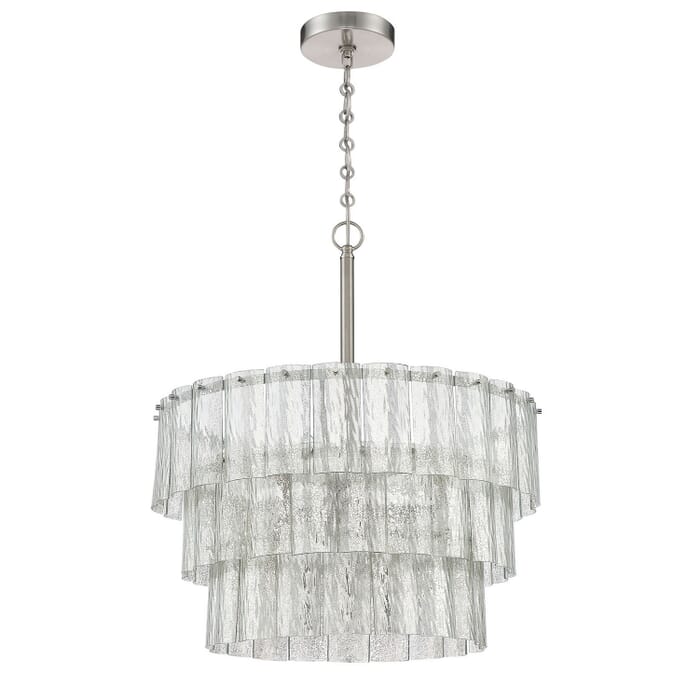 Museo 9-Light Pendant in Brushed Polished Nickel Museo 9-Light Pendant in Brushed Polished Nickel