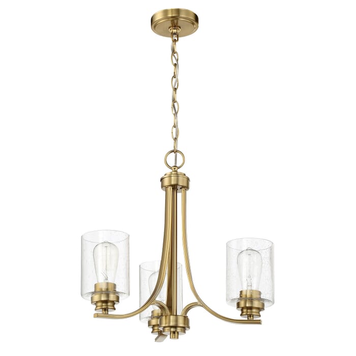 Bolden 3-Light Chandelier in Satin Brass Bolden 3-Light Chandelier in Satin Brass