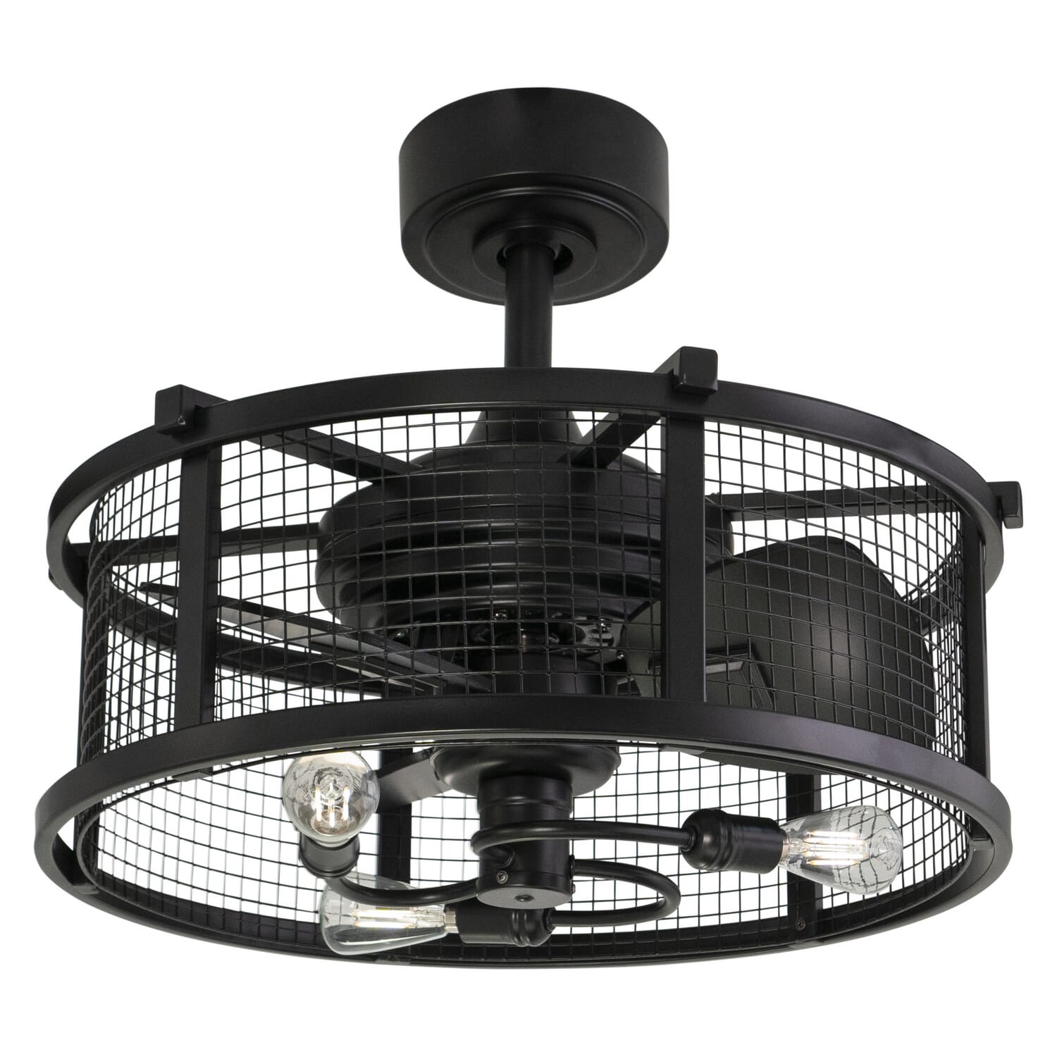 Humboldt 3-Light 21" Fandelier in Black