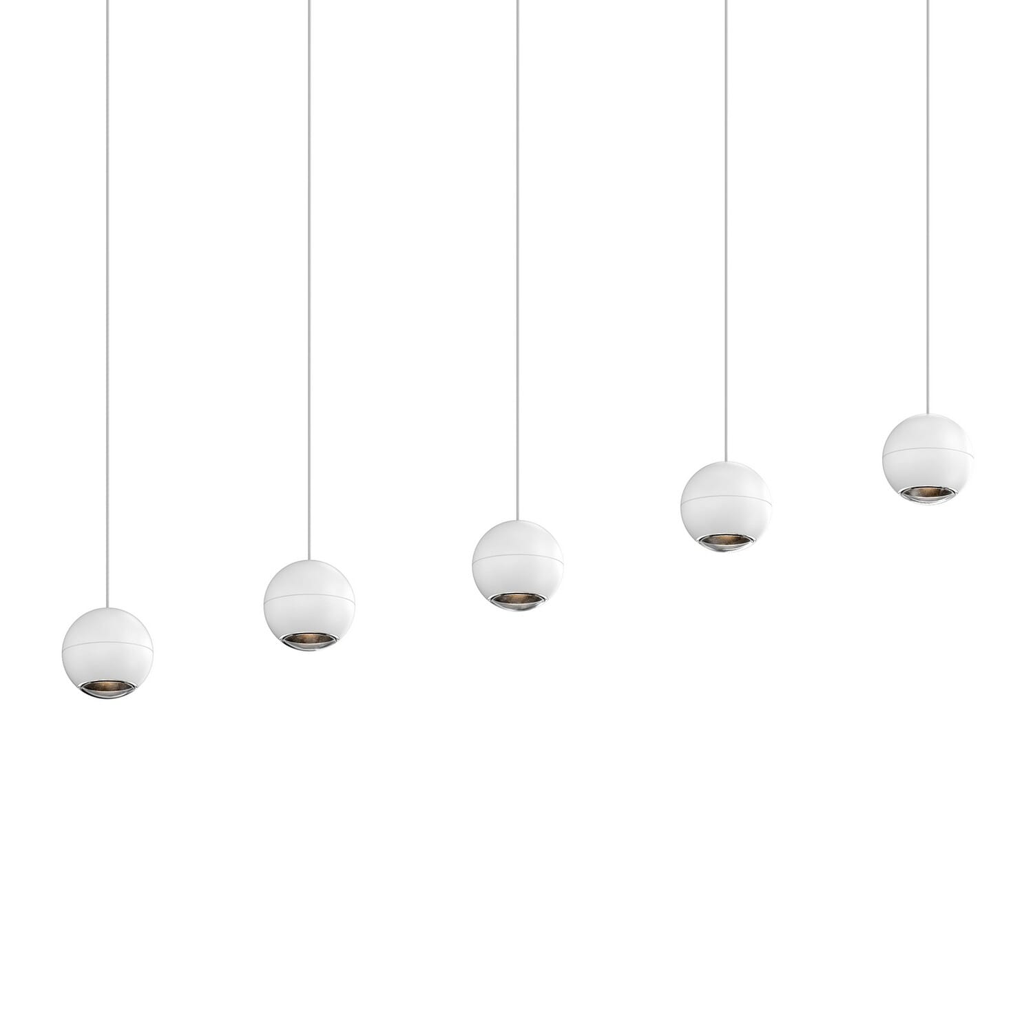 Five Light Linear Pendant by Sonneman
