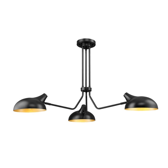 Three Light Semi Flush Mount Three Light Semi Flush Mount