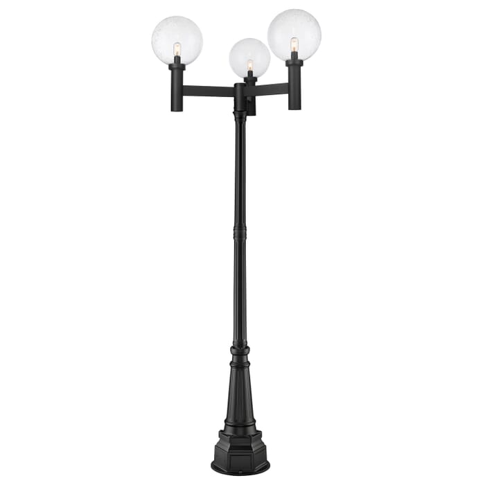 Three Light Outdoor Post Mount Three Light Outdoor Post Mount