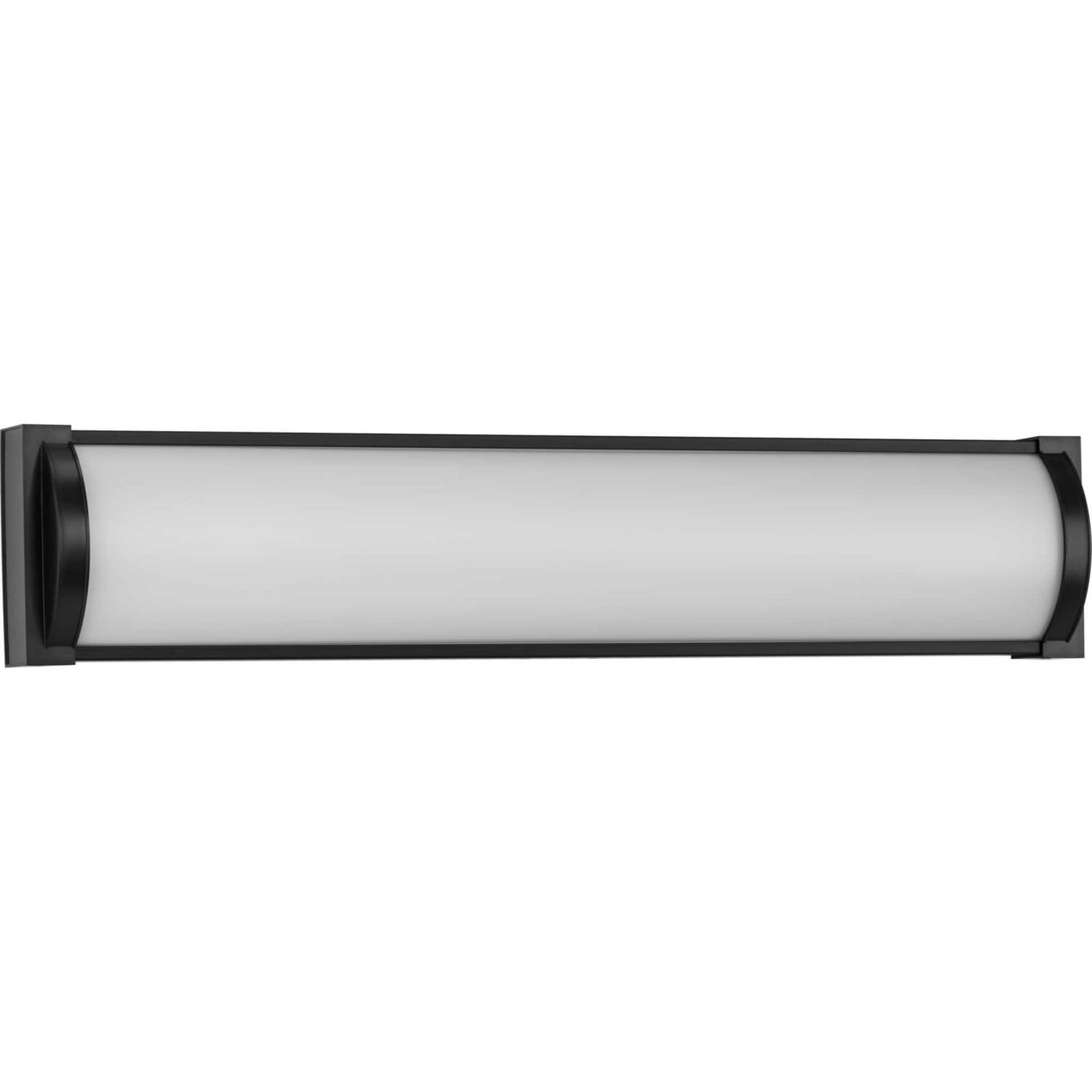 Matte Black LED Linear Vanity from the Barril Led Collection