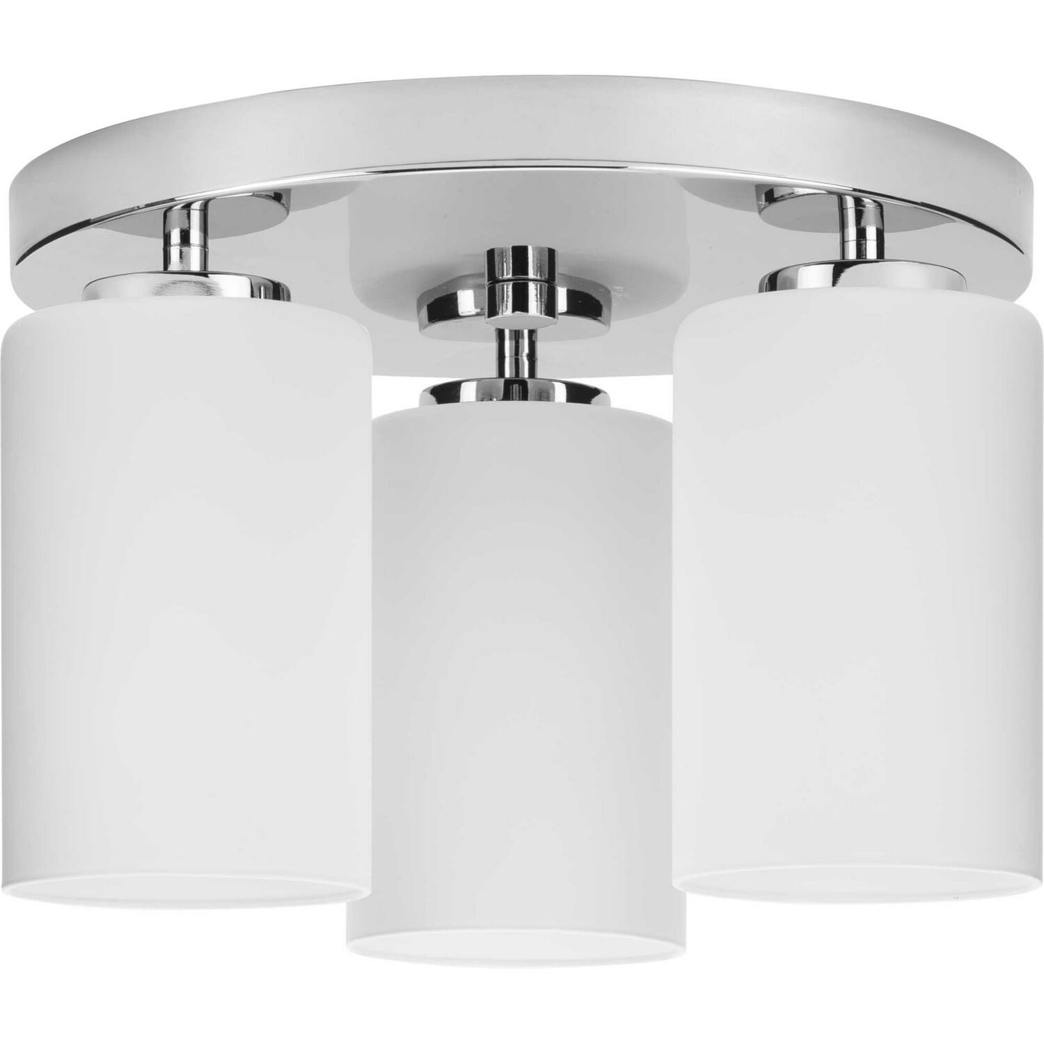 Polished Chrome Three Light Flush Mount from the Cofield Collection