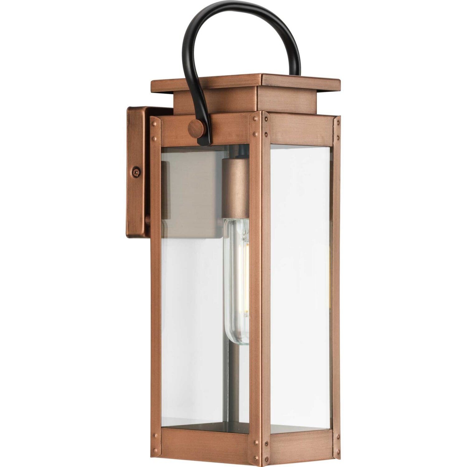 Antique Copper (Painted) One Light Outdoor Wall Lantern from the Union Square Collection
