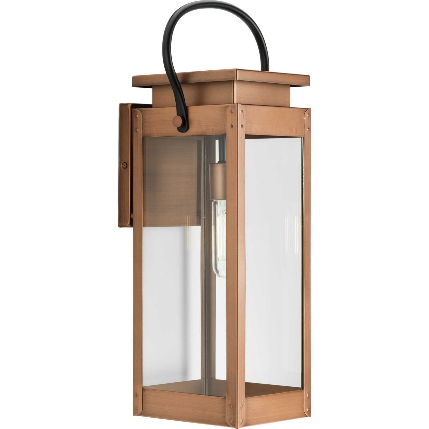 Antique Copper (Painted) One Light Outdoor Wall Lantern from the Union Square Collection