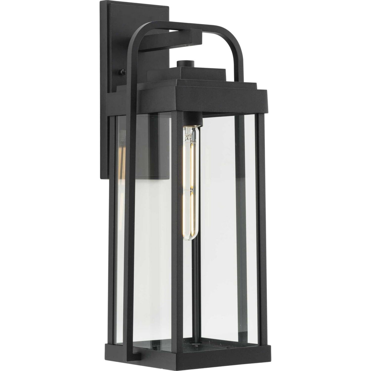 Black One Light Outdoor Wall Lantern from the Walcott Collection