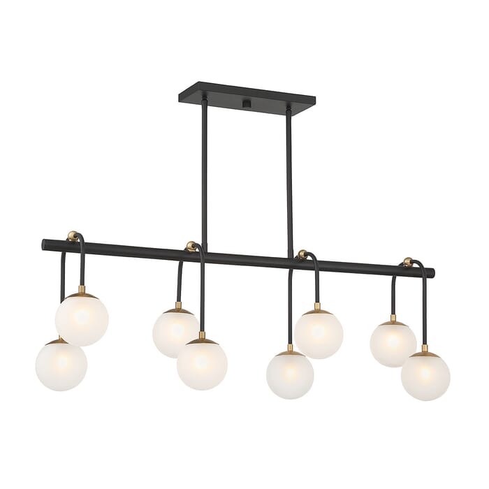 Eight Light Linear Chandelier by Savoy House Eight Light Linear Chandelier by Savoy House