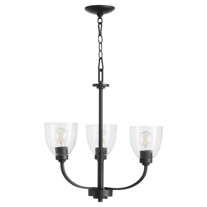 Three Light Chandelier by Quorum Three Light Chandelier by Quorum