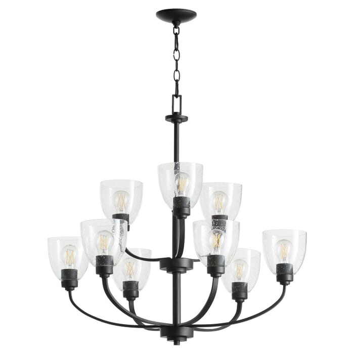 Nine Light Chandelier by Quorum Nine Light Chandelier by Quorum