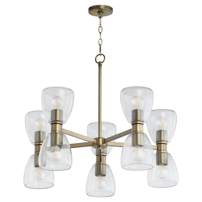 Ten Light Chandelier by Quorum Ten Light Chandelier by Quorum