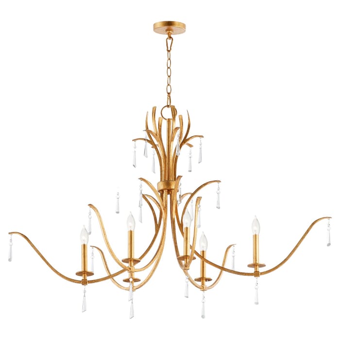 Six Light Chandelier by Quorum Six Light Chandelier by Quorum