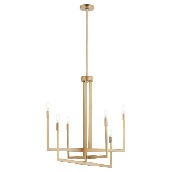Six Light Chandelier by Quorum Six Light Chandelier by Quorum