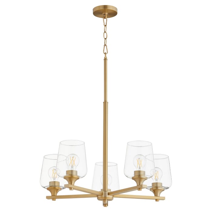 Five Light Chandelier by Quorum Five Light Chandelier by Quorum
