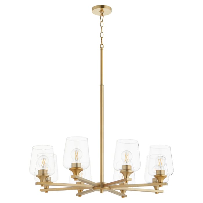 Eight Light Chandelier by Quorum Eight Light Chandelier by Quorum