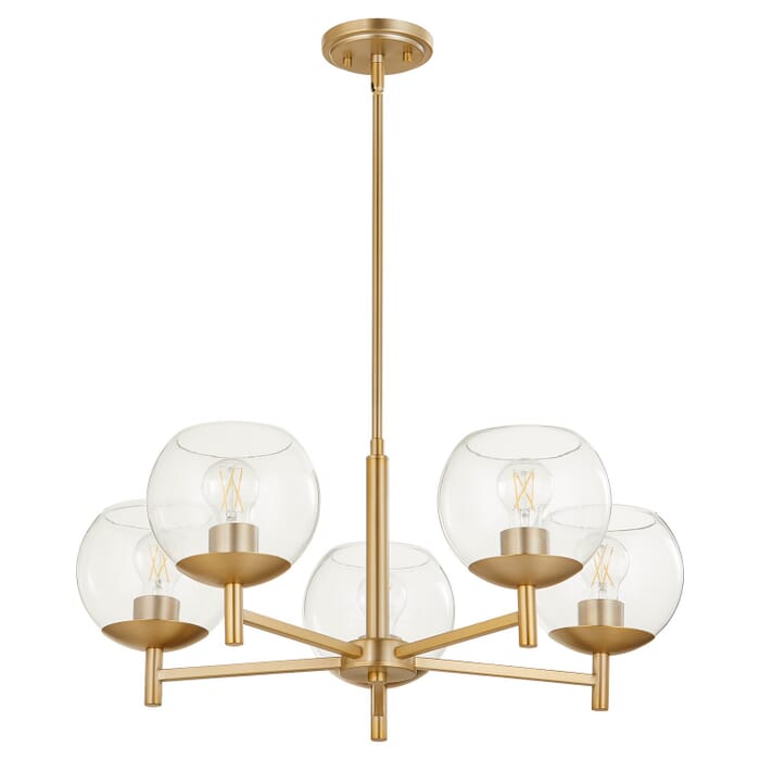 Five Light Chandelier by Quorum Five Light Chandelier by Quorum