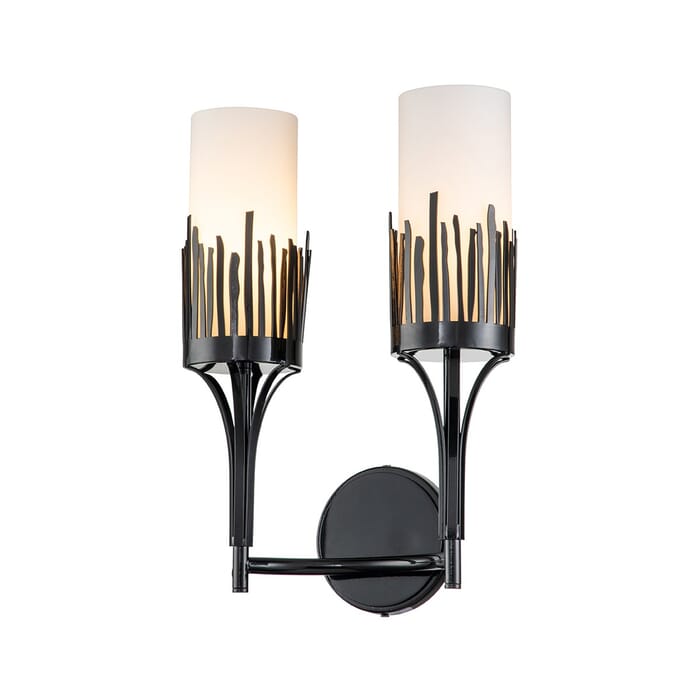 Sawgrass 2-Light Wall Sconce in Matte Black Sawgrass 2-Light Wall Sconce in Matte Black