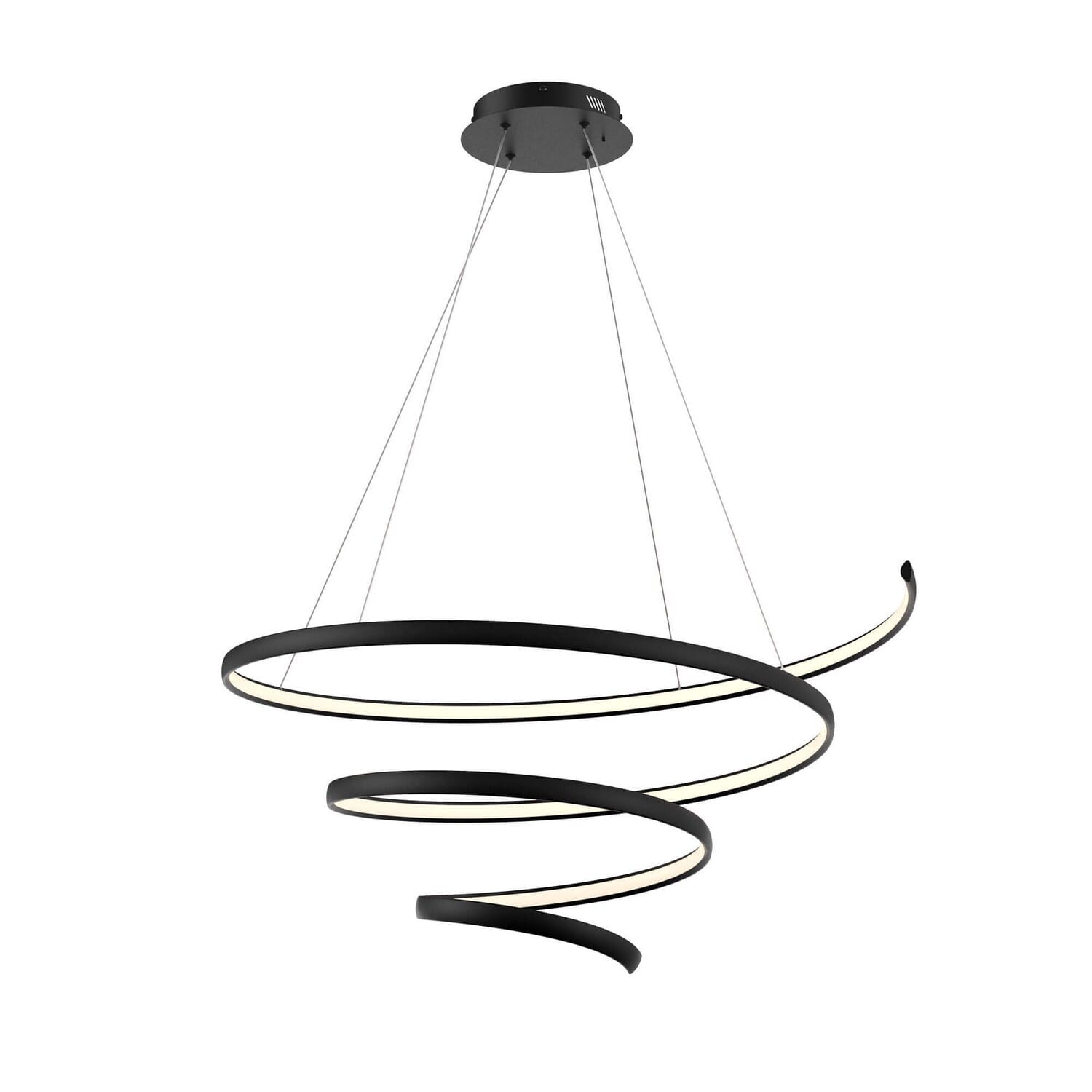 1-Light Pendant in Black