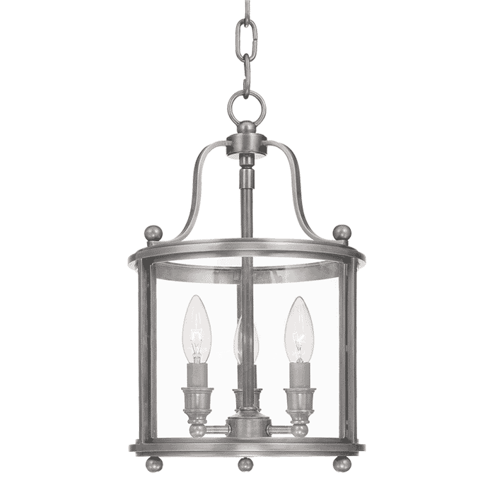 Hudson Valley Mansfield 3-Light 16" Pendant Light in Antique Nickel Hudson Valley Mansfield 3-Light 16" Pendant Light in Antique Nickel
