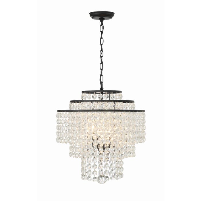 Four Light Chandelier by Crystorama Four Light Chandelier by Crystorama