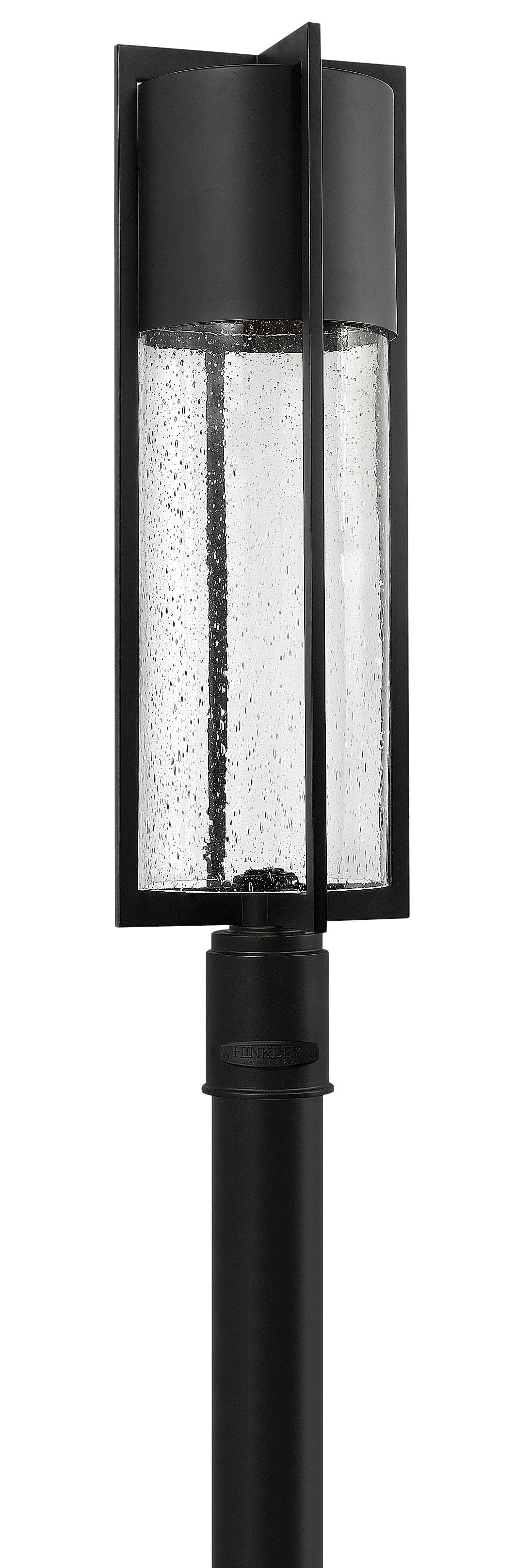 Black LED Post Top  Pier Mount from the Shelter Collection
