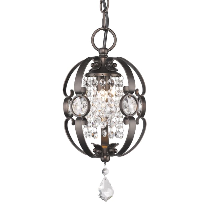 Golden Ella 14" Mini Pendant in Brushed Etruscan Bronze Golden Ella 14" Mini Pendant in Brushed Etruscan Bronze