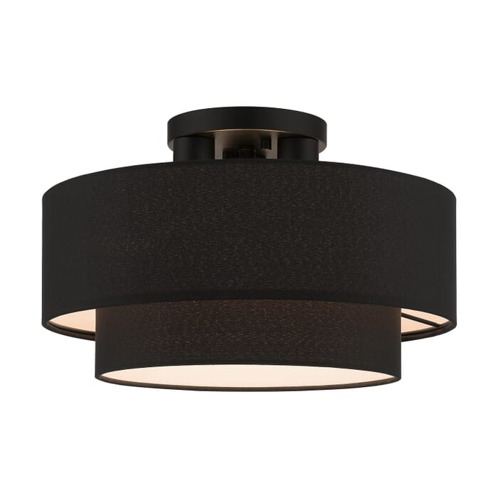 Bainbridge 3-Light Semi-Flush Mount in Black Bainbridge 3-Light Semi-Flush Mount in Black