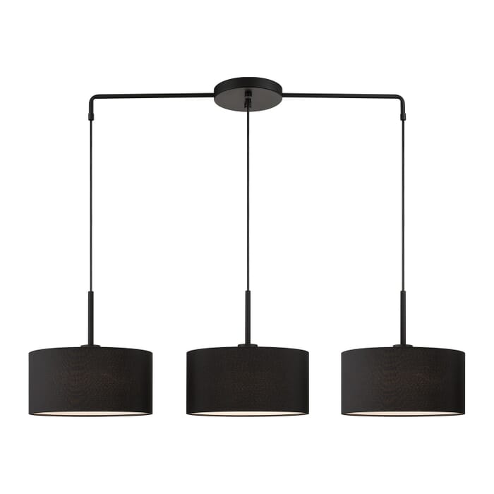 Bainbridge 3-Light Linear Chandelier in Black Bainbridge 3-Light Linear Chandelier in Black