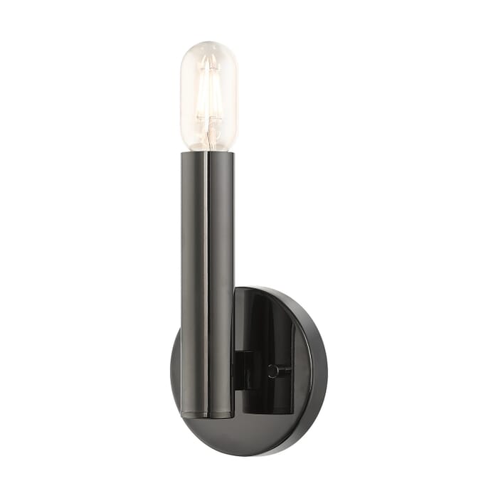 Copenhagen 1-Light Wall Sconce in Black Chrome Copenhagen 1-Light Wall Sconce in Black Chrome