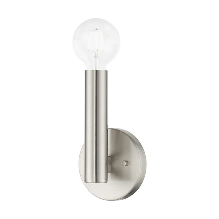 Copenhagen 1-Light Wall Sconce in Brushed Nickel Copenhagen 1-Light Wall Sconce in Brushed Nickel