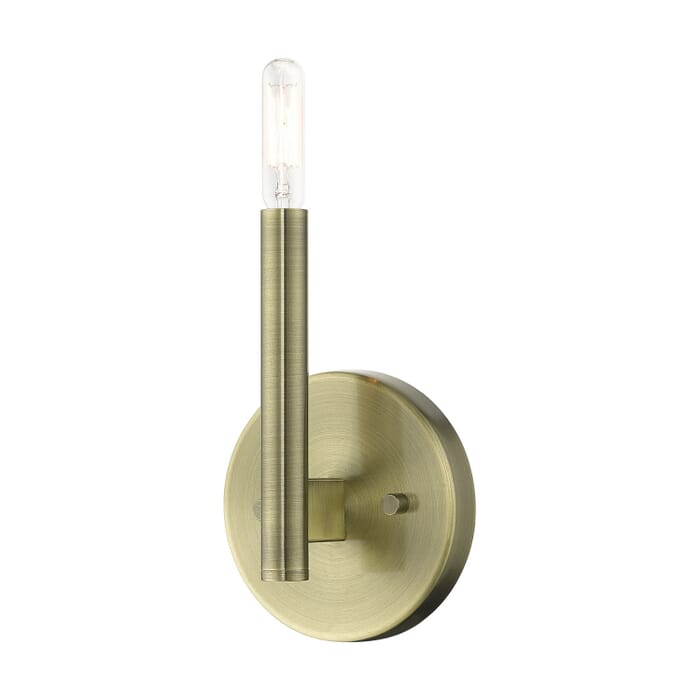 Copenhagen 1-Light Wall Sconce in Antique Brass Copenhagen 1-Light Wall Sconce in Antique Brass
