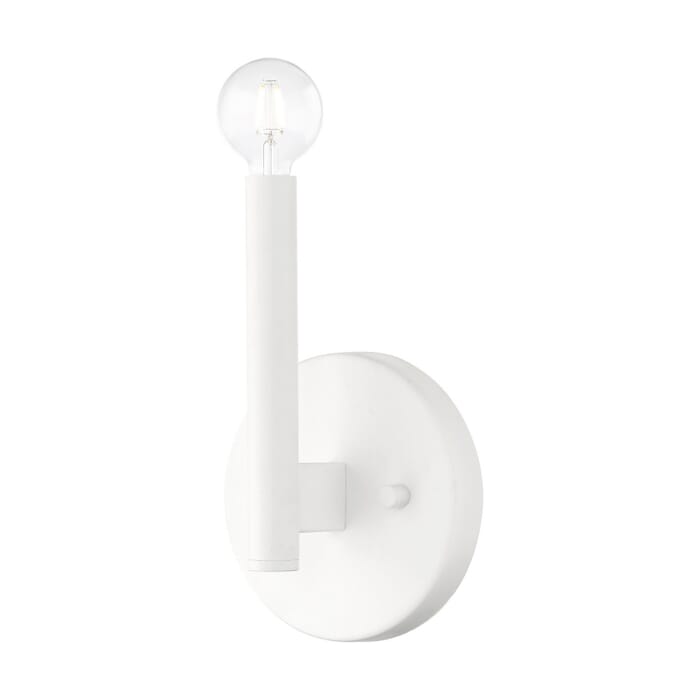 Copenhagen 1-Light Wall Sconce in White Copenhagen 1-Light Wall Sconce in White