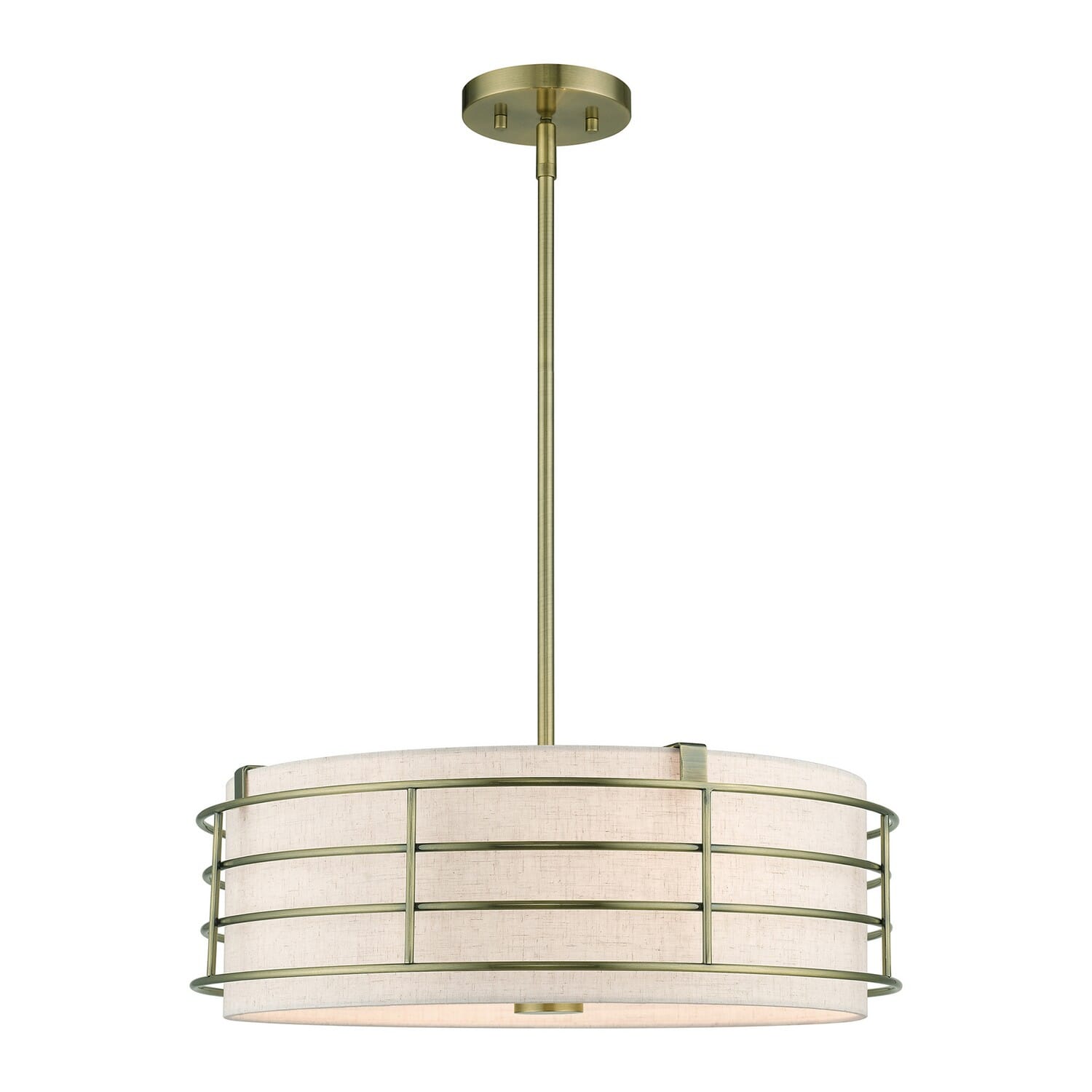 Blanchard 4-Light Pendant Chandelier in Antique Brass