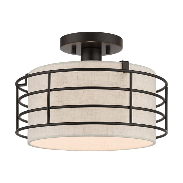 Blanchard 1-Light Semi-Flush Mount in English Bronze Blanchard 1-Light Semi-Flush Mount in English Bronze