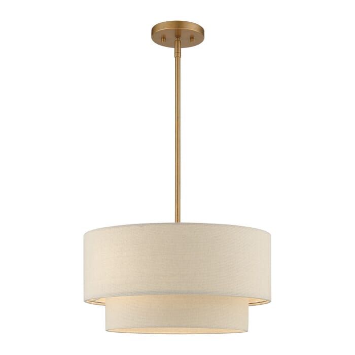 Bellingham 3-Light Pendant Chandelier in Antique Gold Leaf Bellingham 3-Light Pendant Chandelier in Antique Gold Leaf