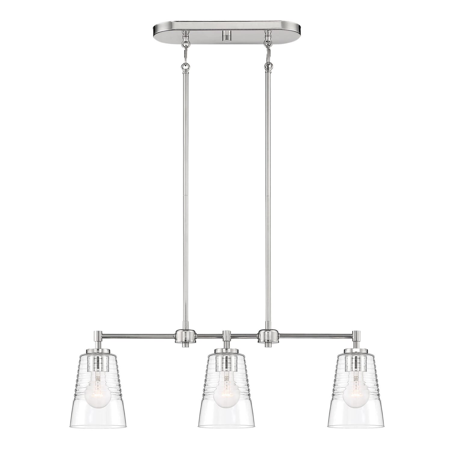 Ingo 3-Light Island Pendant in Polished Nickel