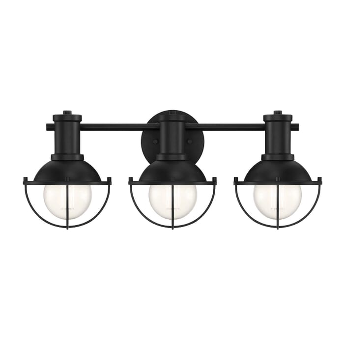 Dalton 3-Light Bathroom Vanity Light in Matte Black Dalton 3-Light Bathroom Vanity Light in Matte Black